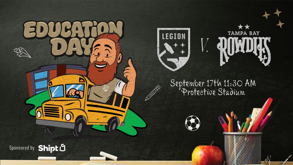 Birmingham Legion FC is excited to welcome students from schools all across the area with its first ever Education Day on September 17.